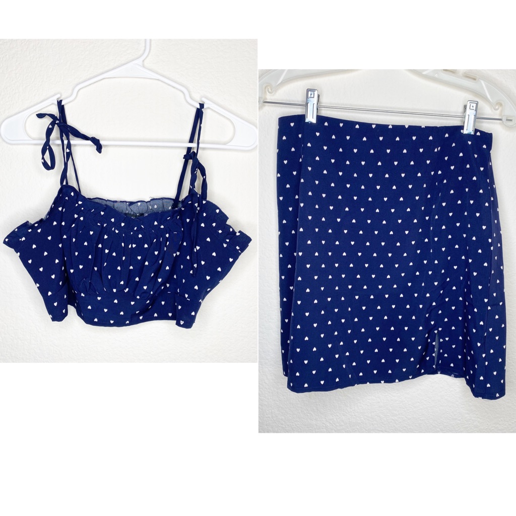 Heart Patterned 2-Piece Set